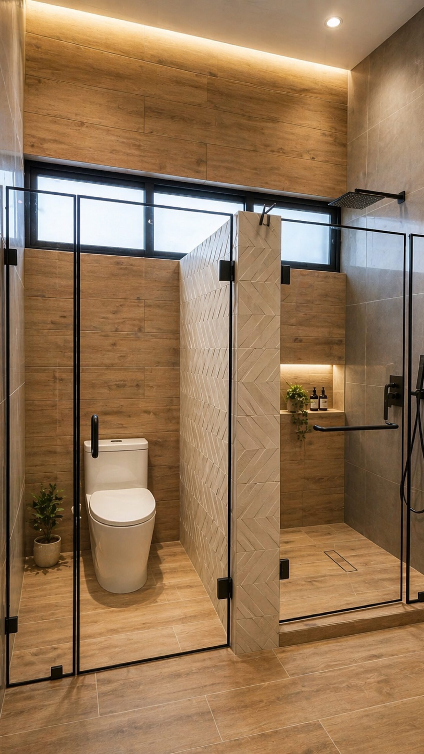 foto cancel baño cristal vidrio perfil negro galeria 04 03 01