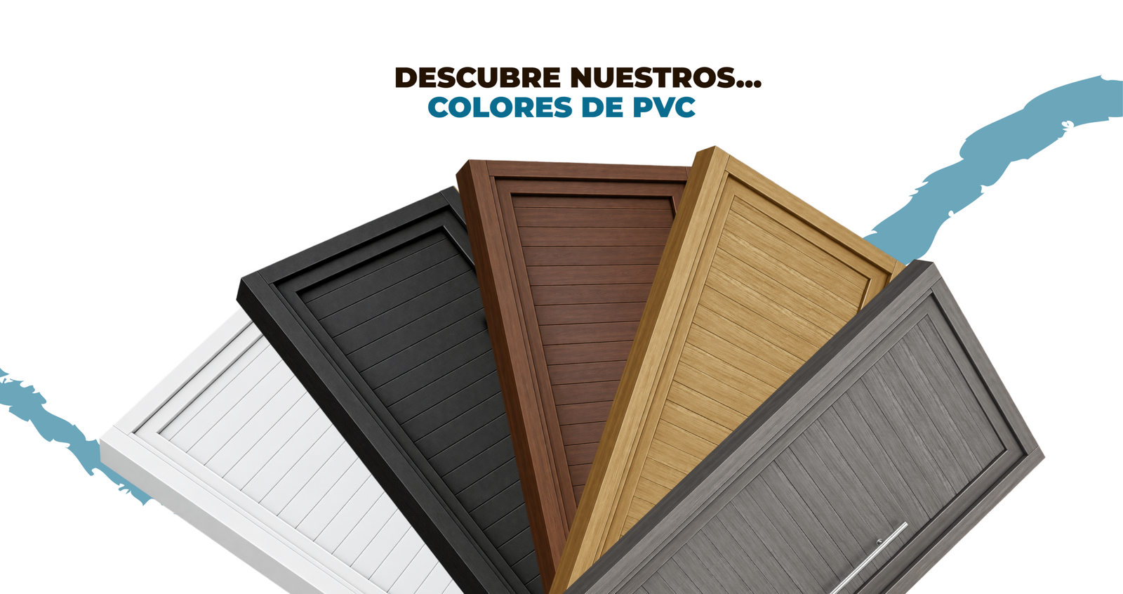 Puertas de PVC en diferentes colores y acabados