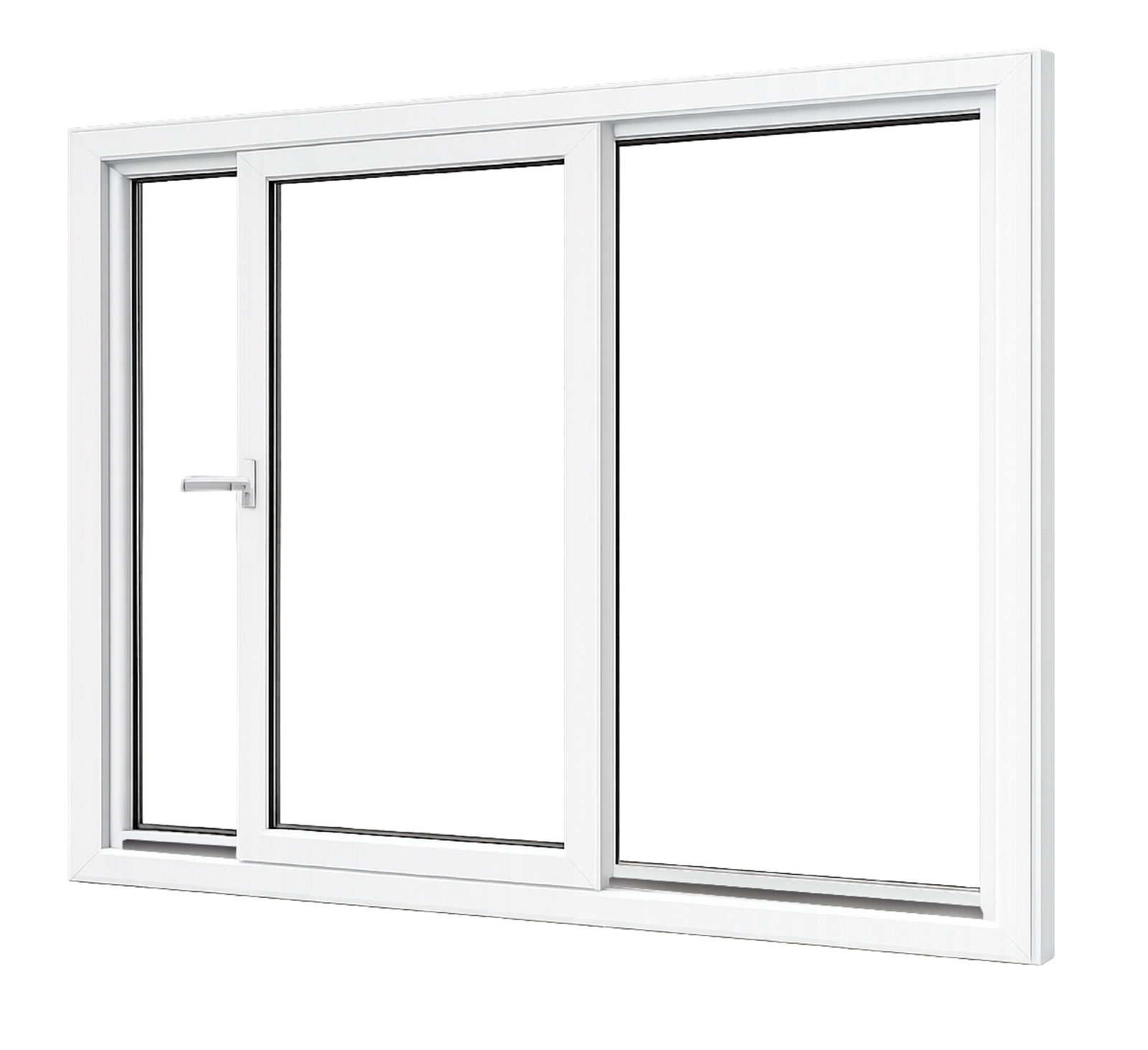 Ventana corrediza de PVC para proyectos residenciales